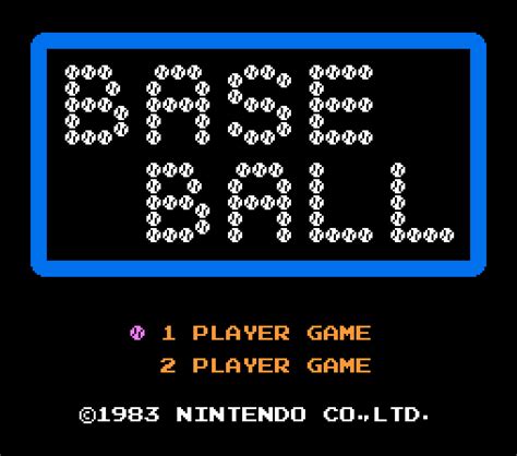 Baseball (1983) by Nintendo NES game