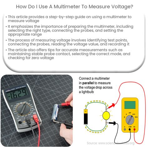 How do I use a multimeter to measure voltage?