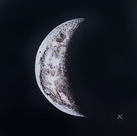 Crescent Moon Painting at PaintingValley.com | Explore collection of Crescent Moon Painting