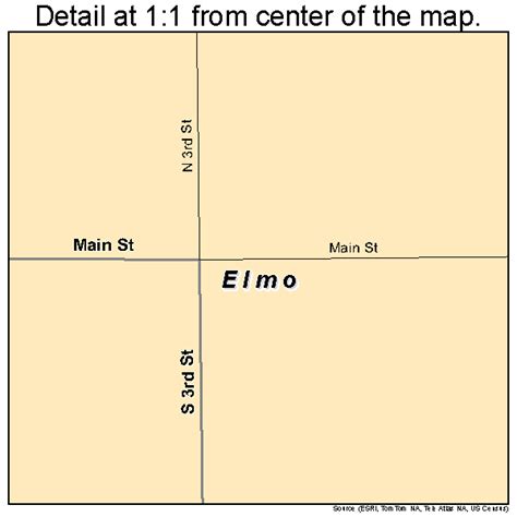 Elmo Missouri Street Map 2922024