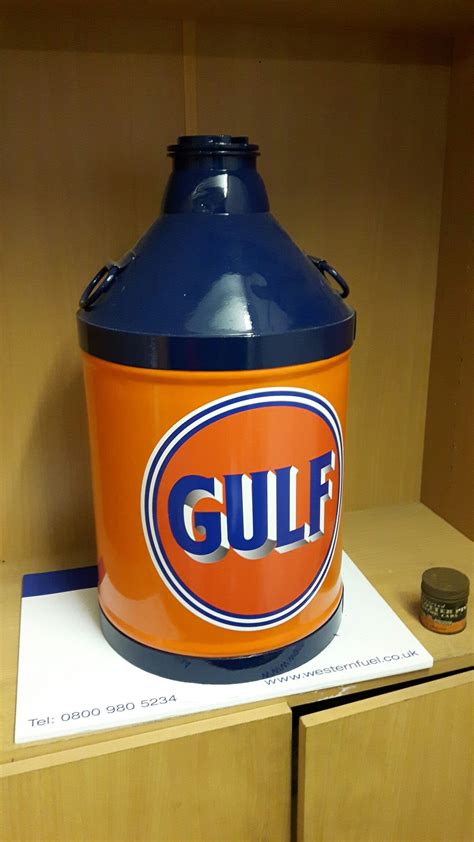 Gulf - Gulf Oil Can. | Vintage oil cans, Old gas stations, Vintage gas pumps