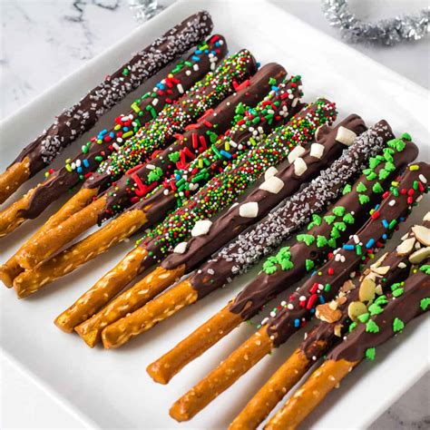 Chocolate Covered Pretzel Rods - Keeping the Peas