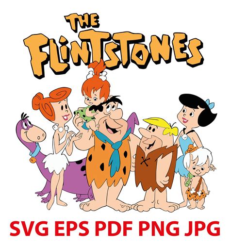 The Flintstones Clipart The Flintstones logo SVG Digital | Etsy