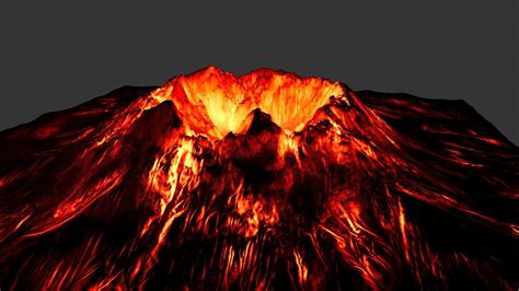 volcano stone 3D model VR / AR ready | CGTrader