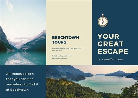 Free, printable, customizable travel brochure templates | Canva