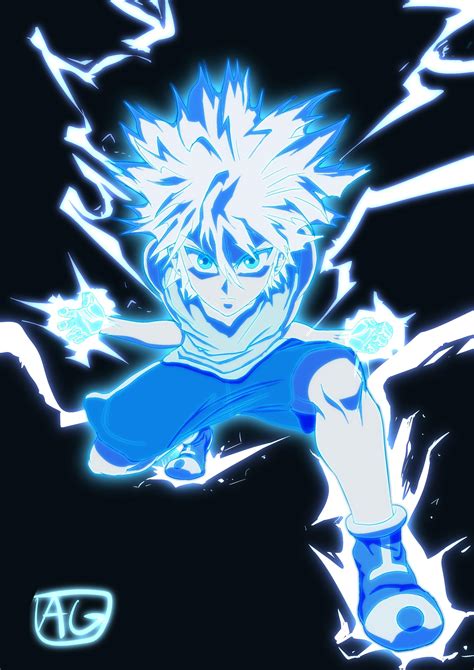 I drew KILLUA GODSPEED ⚡️ [OC] [Fan-Art] : r/HunterXHunter