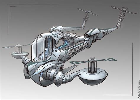 Drone Design Ideas : Helicopter concept by N7U2E on DeviantArt | Drone design, Concept, Design