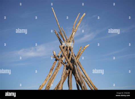 Sami people culture Traditional wooden buildings and structures Stock Photo - Alamy