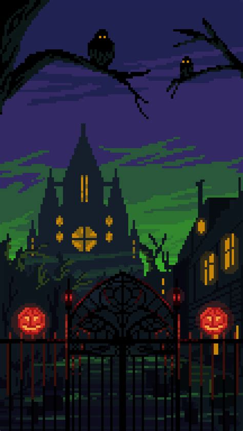 Halloween Pixel Art Wallpapers - Wallpaper Cave