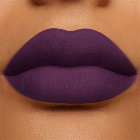 velvetines matte lipstick jinx dark purple vegan cruelty free makeup ...