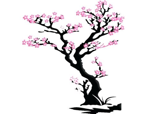 Japanese Cherry Blossom Tree Drawing | Free download on ClipArtMag