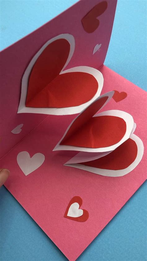 32 Lovely DIY Valentine's Day Cards Design Ideas | Heart pop up card, Valentine's cards for kids ...