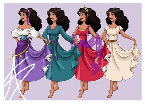 Esmeralda Dresses by BeautCannon on DeviantArt