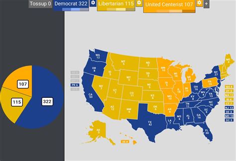 The official poll map for the 2044 Election, with Senator Leave taking an astounding lead in the ...