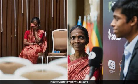 Touching Image Of R Praggnanandha's Mother Goes Viral As He Enters Chess World Cup Semis