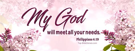 Philippians 4:19 Facebook Bible Verse Cover Photos | My God Will Meet