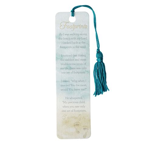 Footprints Bookmark with Tassel | Eden