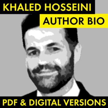 Khaled Hosseini Author Study Biography Worksheet, PDF & Google Drive, CCSS