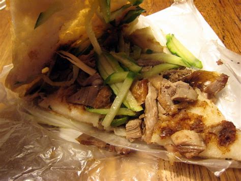 vanessa's dumpling peking duck sandwich open | Krista | Flickr