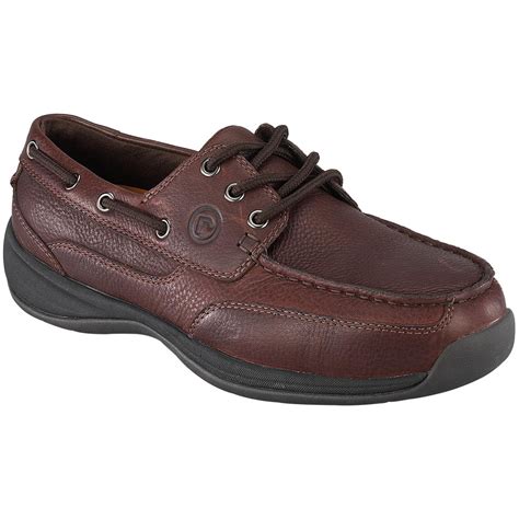 Men's Rockport Works RK6745 Steel Toe Work Shoes, Dark Brown - 216019, Casual Shoes at Sportsman ...