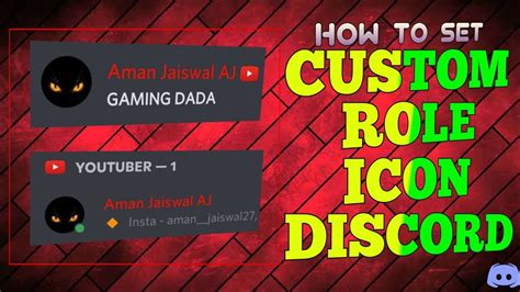 How To Set Custom Role Icons On Discord | Discord New Feature | Full Explained - YouTube