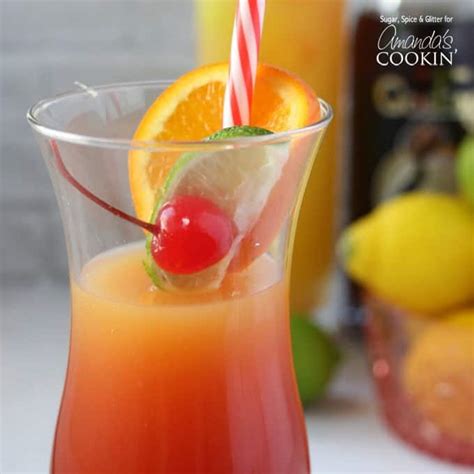 Rum Punch Cocktail: it's a Caribbean sunset in a glass!