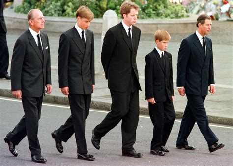 Story behind Prince Philip walking with Harry, William at Princess ...