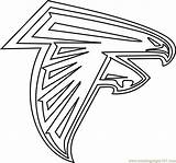 Atlanta Falcons Logo Coloring Page For Kids  Free NFL Printable sketch template