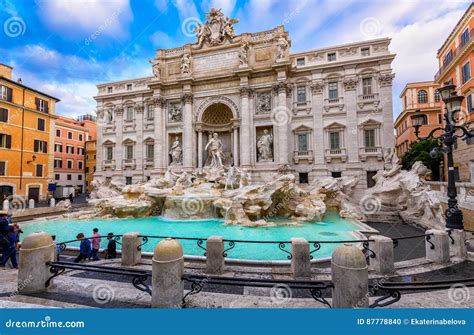 Trevi Fountain Fontana Di Trevi in Rome Editorial Image - Image of ...