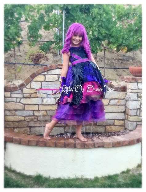 Mal costume size 14 /descendants 2 /purple cotillion dress / mal dress ...