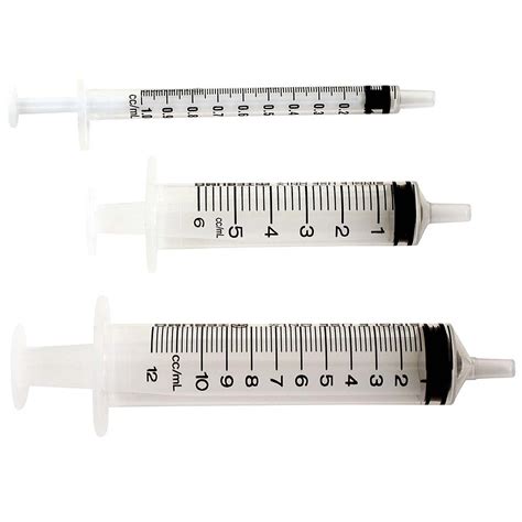 Syringe - 3 sizes - Ideal for Measuring Liquids