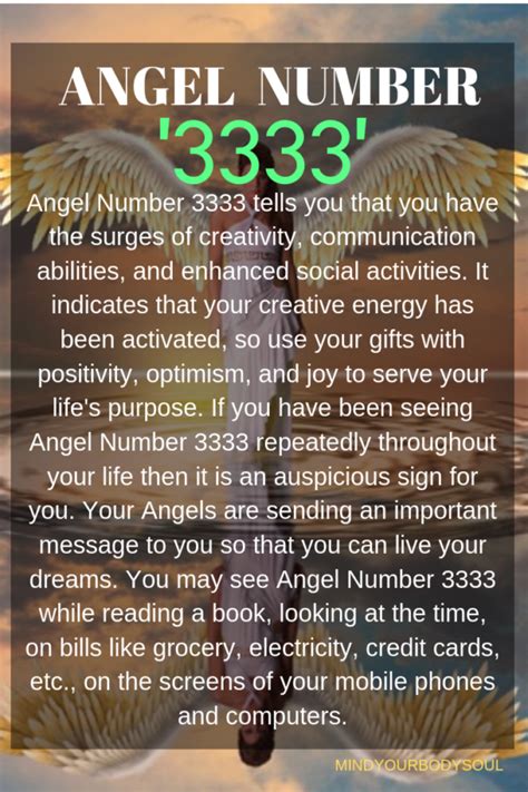 Angel Number 3333: You Have The Stream Of Creativity And Communication Ability. | Angel numbers ...