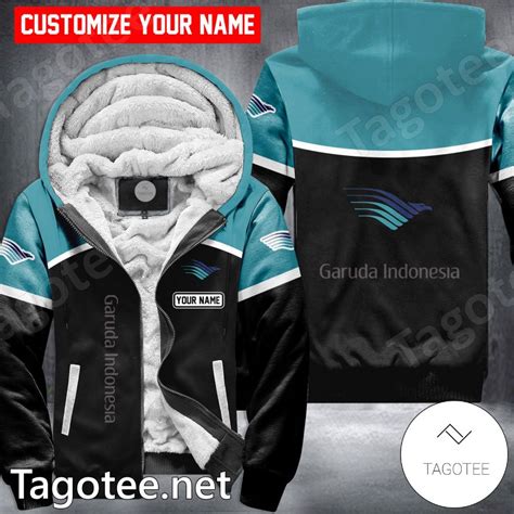 Garuda Indonesia Custom Uniform Fleece Hoodie - MiuShop - AOP Frenzy Store