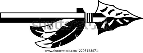 Arrowhead Spartan Indian Spear Clipart Vector Stock Vector (Royalty ...