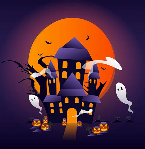 Download Halloween, Haunted House, Ghosts. Royalty-Free Stock Illustration Image - Pixabay