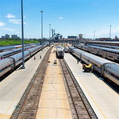 Amtrak Trains at the Station in Chicago - Travel Off Path