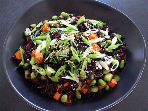 Crunchy Edamame & Black Rice Salad – Hiroko's Recipes