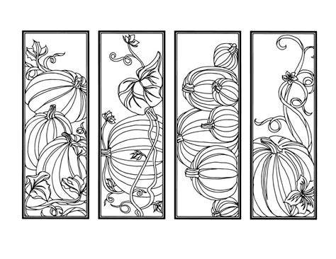 DIY Pumpkin Bookmarks Set of 4 Holiday Crafts Color Your | Etsy | Coloring bookmarks, Gifts for ...