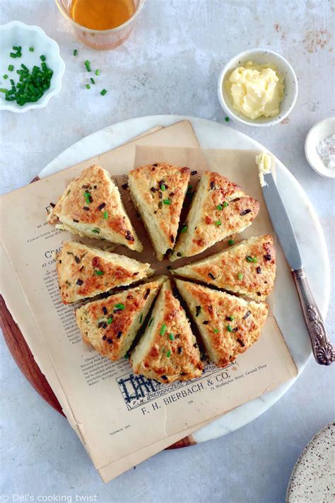 Herb Parmesan Scones (One bowl - 30 minutes) - Del's cooking twist