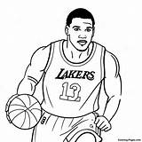 Lakers Coloring Page  Pagescom sketch template