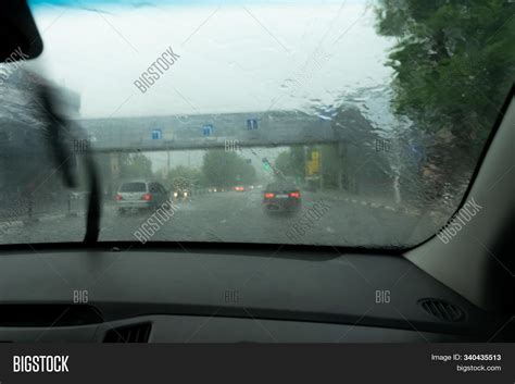 Driving Car Rain On Image & Photo (Free Trial) | Bigstock