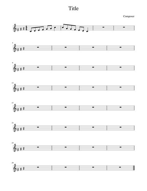 Sketch in Hexatonic Scale Sheet music for Piano (Solo) Easy | Musescore.com