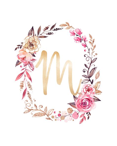 Free Glitter and Glam Monogram Printables | The Cottage Market | Fondos ...