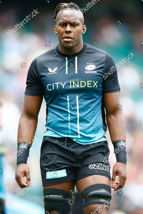 Maro Itoje Saracens During Gallagher English Editorial Stock Photo ...