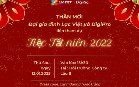 Thư mời tất niên hài hước ẤN TƯỢNG, ĐỘC ĐÁO [XEM NGAY]