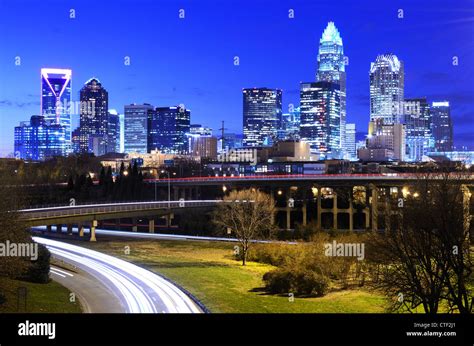 Downtown Charlotte, North Carolina, USA skyline Stock Photo - Alamy