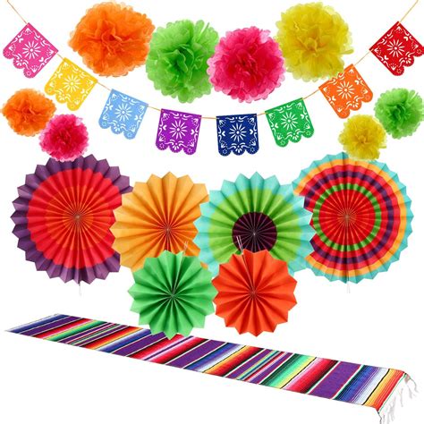 Amazon.com: 16 Pieces Fiesta Party Decorations Hispanic Heritage Month ...