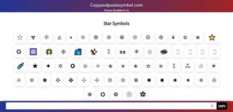 Star Symbols - ☆ ≛⋆ - CopyAndPasteSymbol.Com | Symbols, Copy paste ...