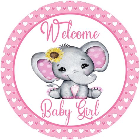 Welcome Baby Girl Sign Baby Girl Sign Birth Announcement | Etsy