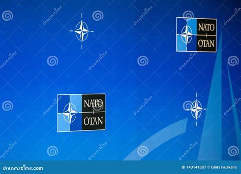 Logo of NATO North Atlantic Treaty Organization Editorial Photography ...